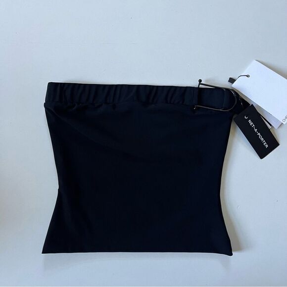 Christopher Esber NWT Strapless Buckle Bust Top Black 2 - Picture 4 of 9